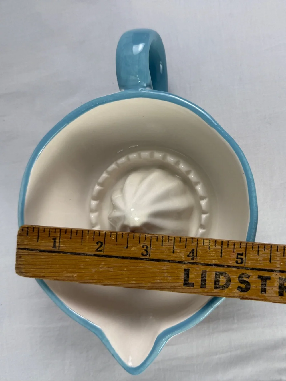 The Pioneer Woman Blooming Bouquet Ceramic Juicer floral pattern teal  handle